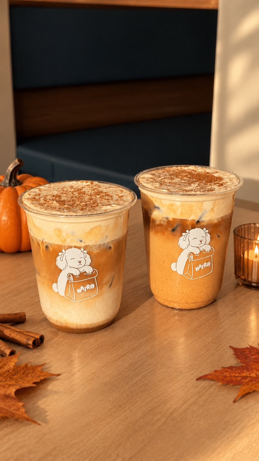 Pumpkin Spice Latte y Dirty Pumpkin Chai de Nairo Café